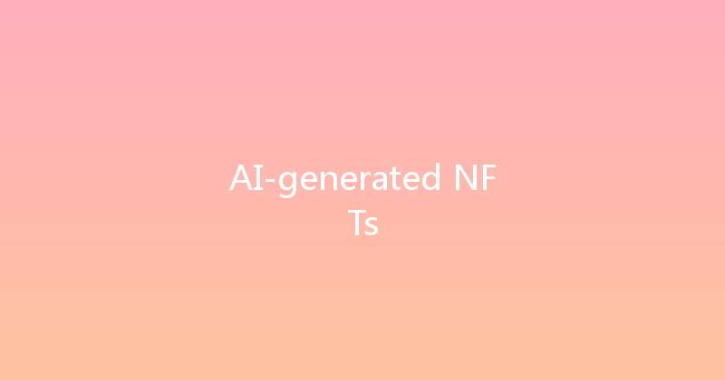 AI-generated NFTs 