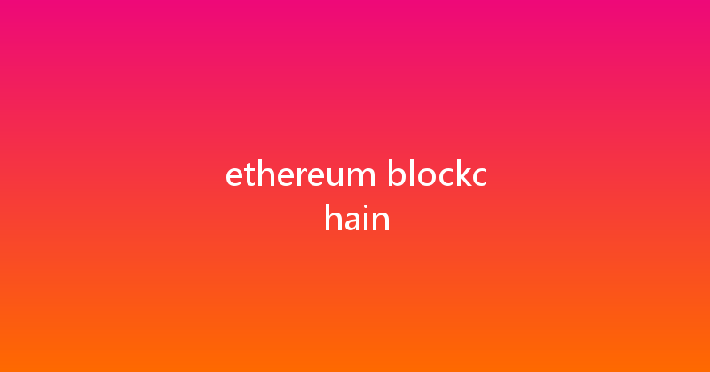 ethereum blockchain 