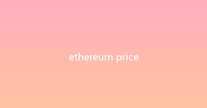 ethereum price 