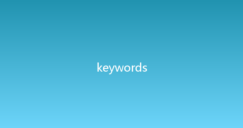 keywords 